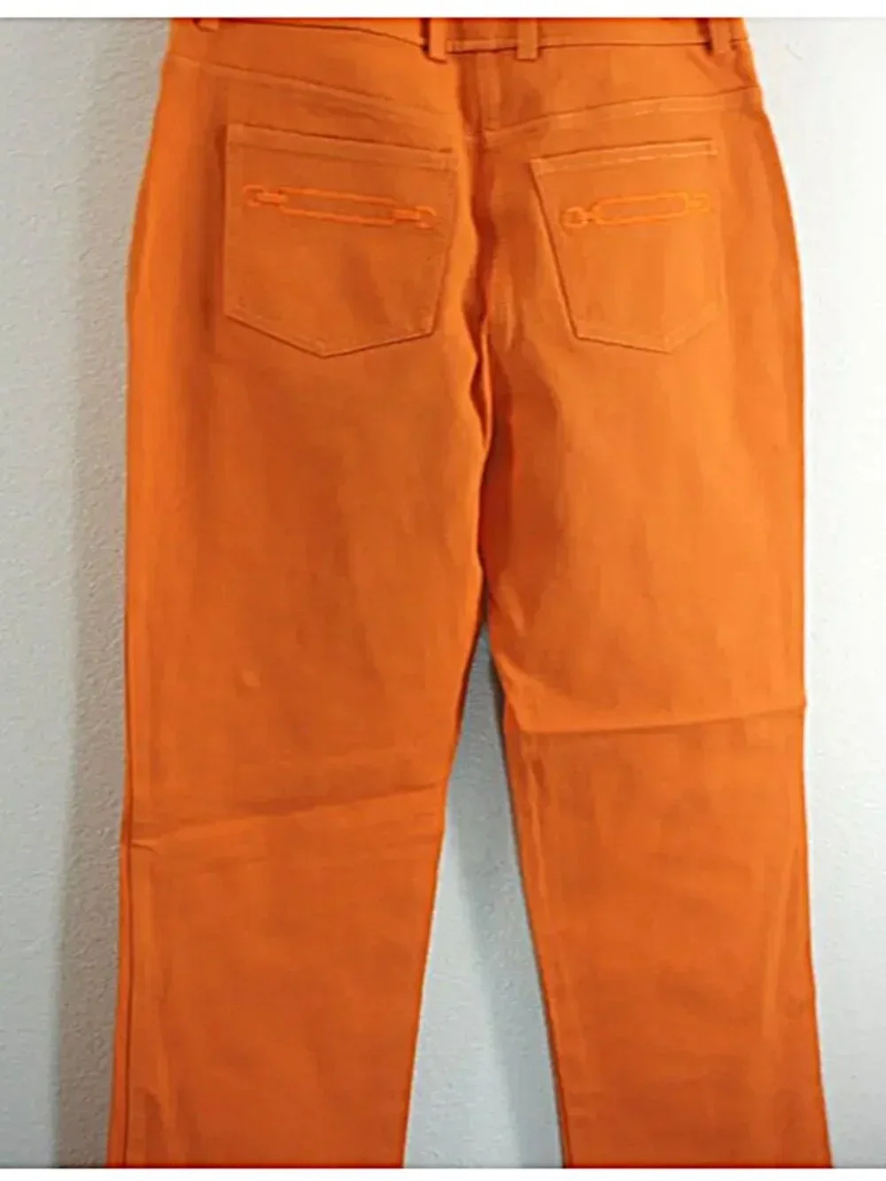 St John Collection By Marie Gray Orange Striaght Leg Pants size 6